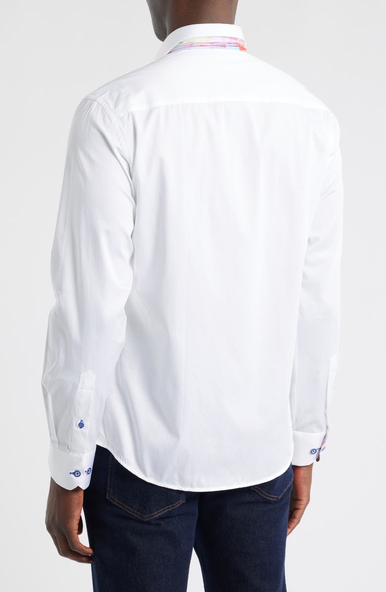 Siragusa Sinai Collection Luxe Cotton Dress Shirt, Alternate, color, White