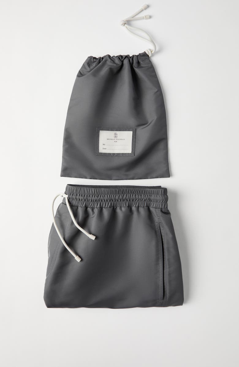 Brunello Cucinelli Swimsuit, Alternate, color, Grey