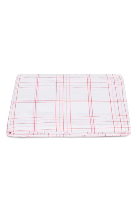 August Plaid 500 Thread Count Fitted Sheet
