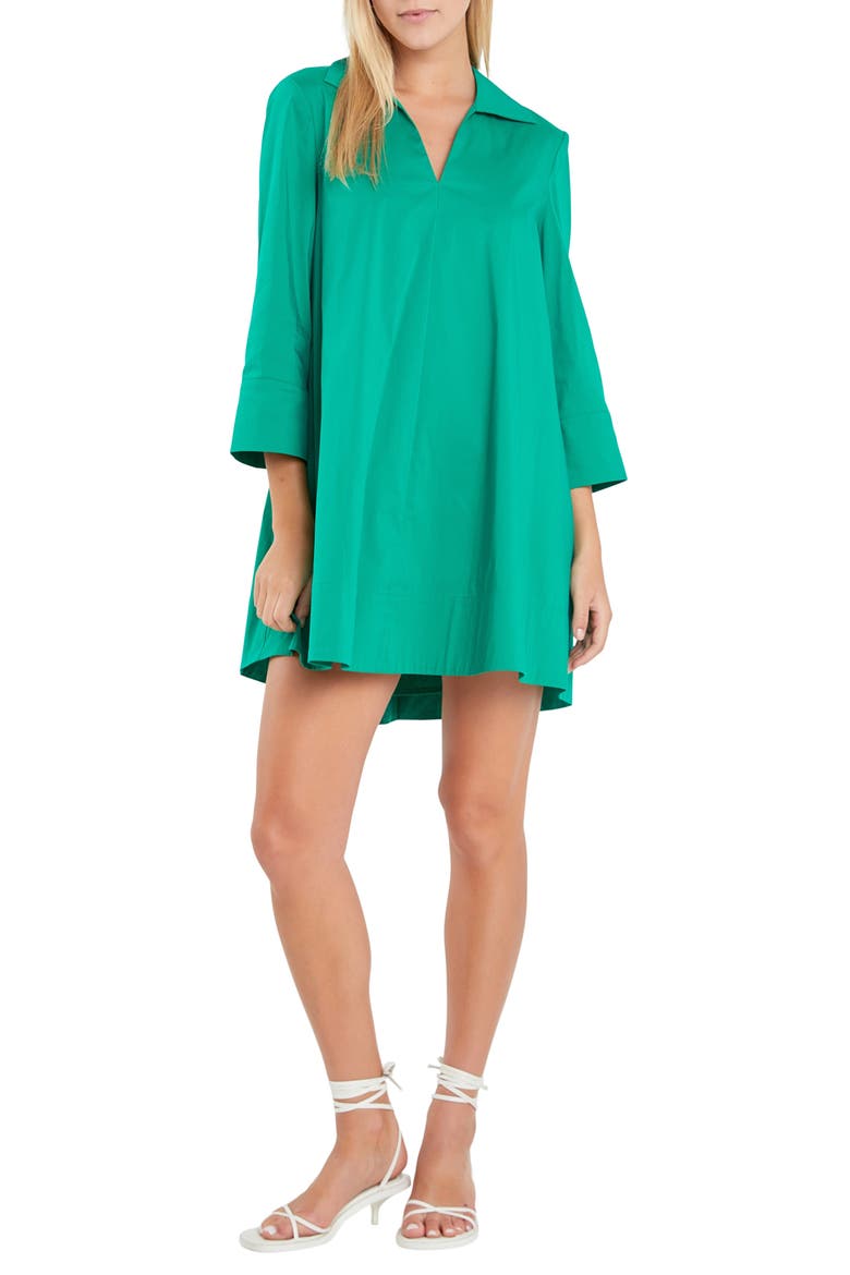 A-line Caftan Dress, Main, color, GREEN