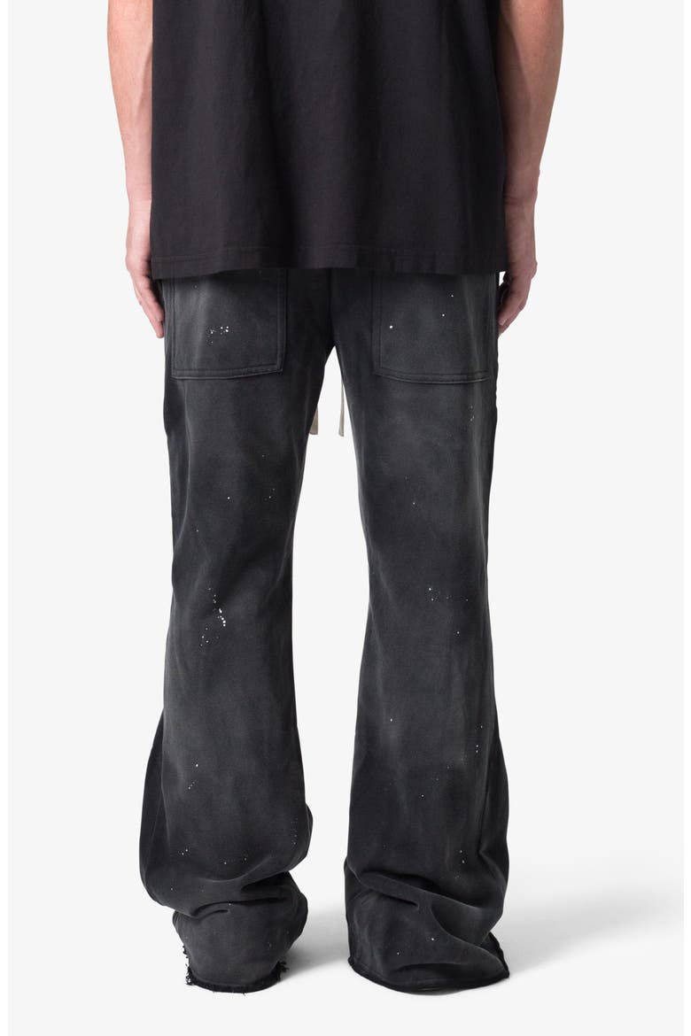 Zip Flare Leg Sweatpants, Alternate, color, VINTAGE BLACK