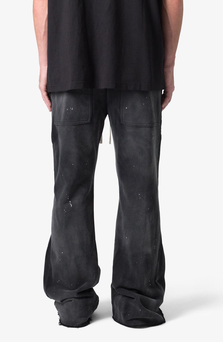 mnml Zip Flare Leg Sweatpants, Alternate, color, Vintage Black