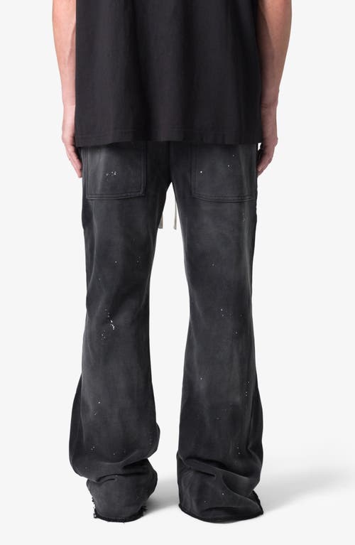 Mnml Zip Flare Leg Sweatpants In Black
