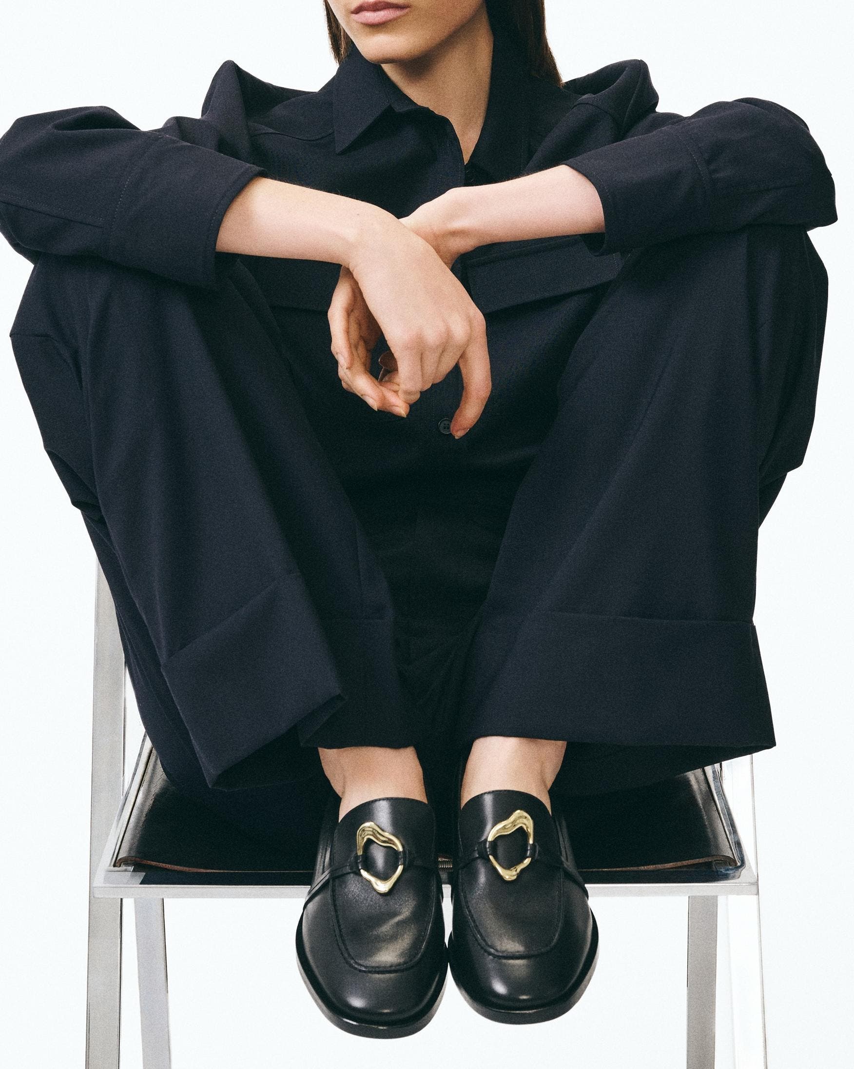 Luciano Leather Loafer, Alternate, color, Black Melt