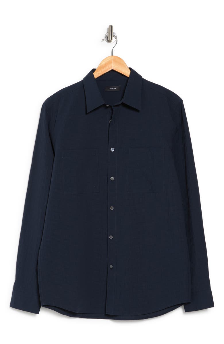 Theory Irving 2P Spring Ripstop Shirt, Alternate, color, Eclipse