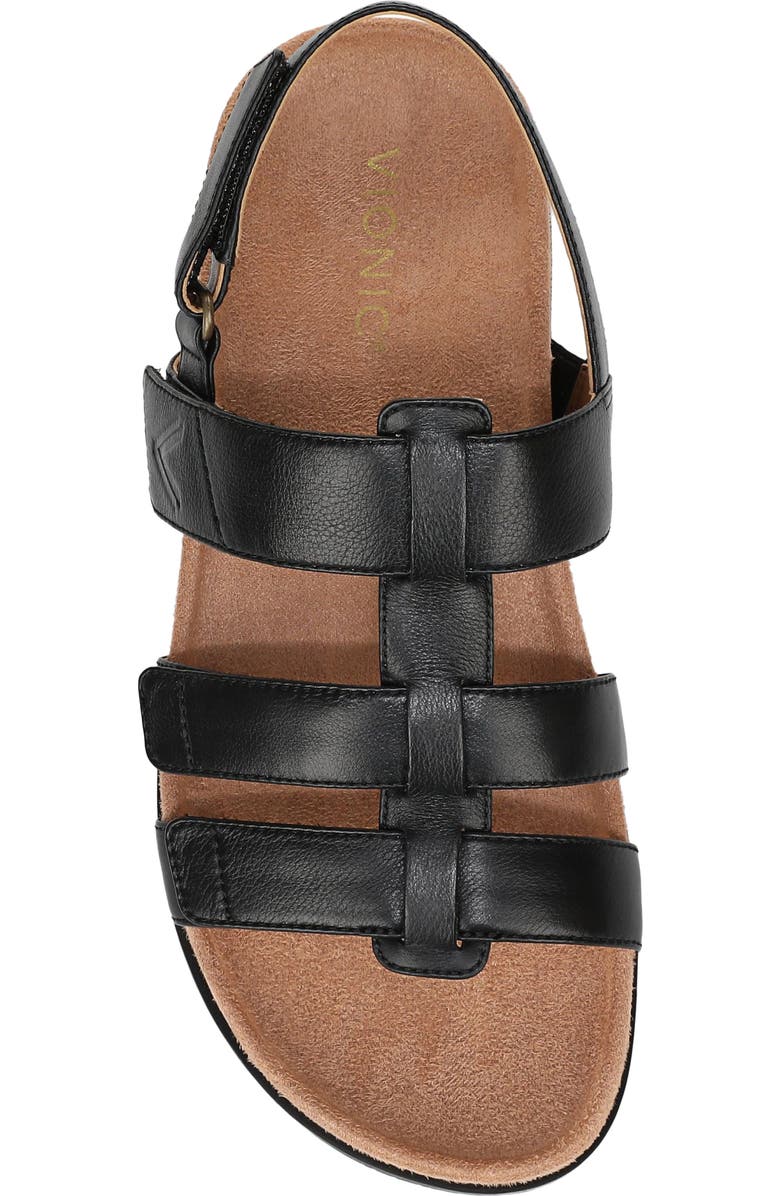 Vionic Eureka Fisherman Sandal - Wide Width Available, Alternate, color, Black