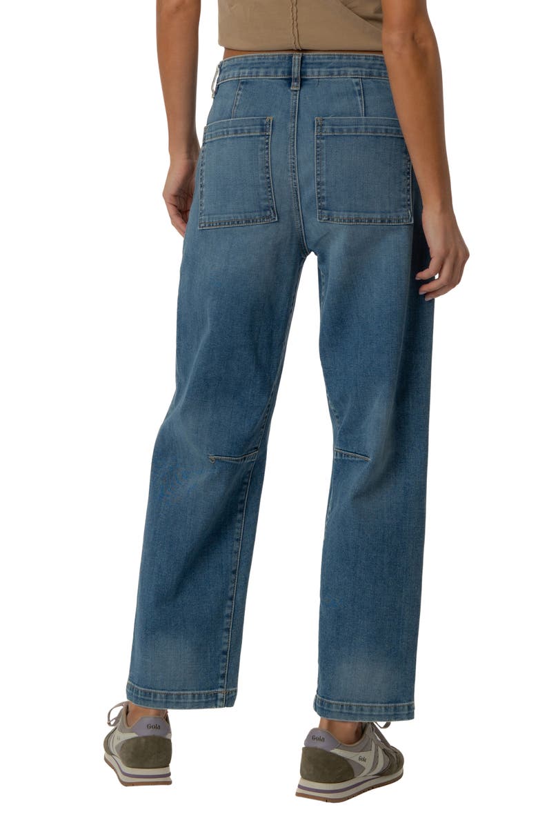 KUT from the Kloth Ashton High Waist Crop Barrel Jeans, Alternate, color, Prosperous