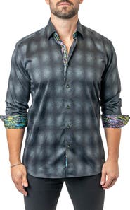 Maceoo Fibonacci Carbon 17 Contemporary Fit Button-Up Shirt