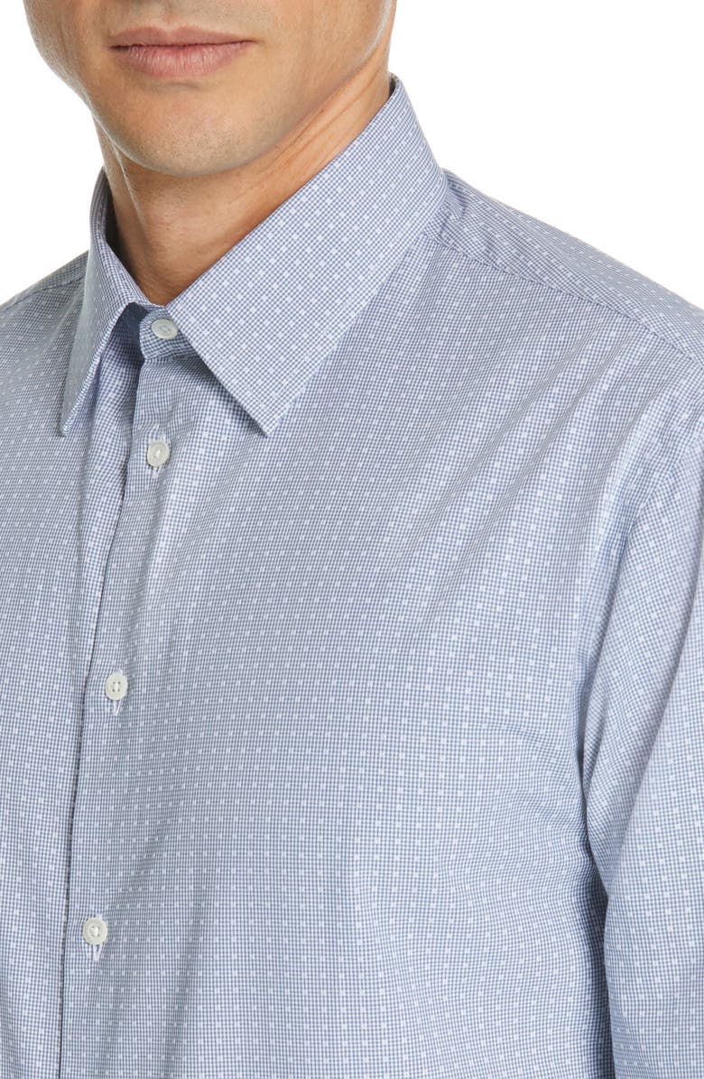 Emporio Armani Modern Fit Check Dress Shirt, Alternate, color,