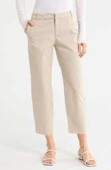 Raw Edge Crop Chino Pants