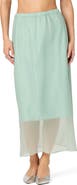 ASTR the Label Keyara Sheer Overlay Midi Skirt