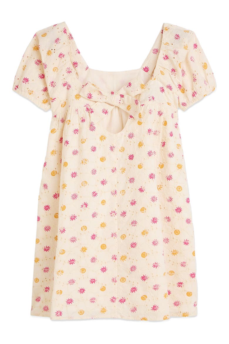 Kids' Eyelet Dress, Alternate, color, FOULARD MULTI