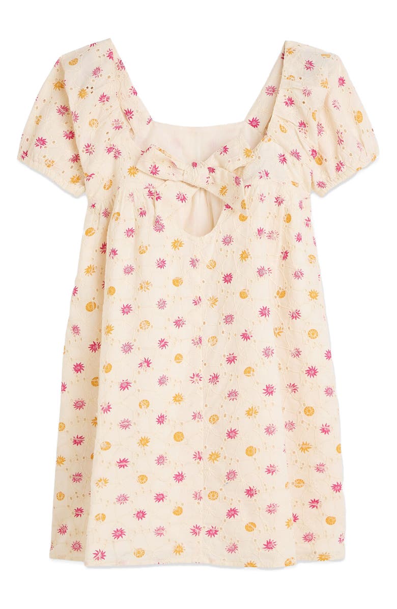 Scotch & Soda Kids' Eyelet Dress, Alternate, color, Foulard Multi