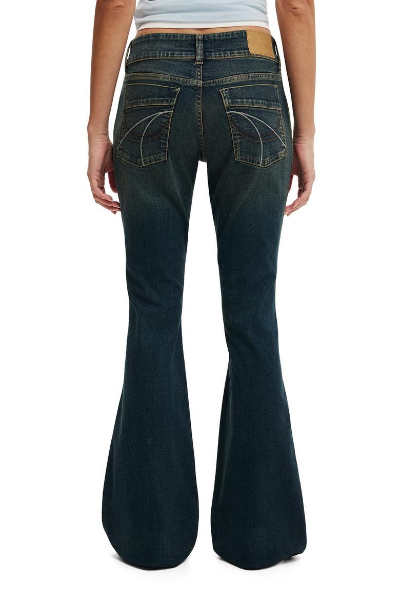 Women's Mid Rise Bootcut Jean, Alternate, color, Dusky Blue Pocket