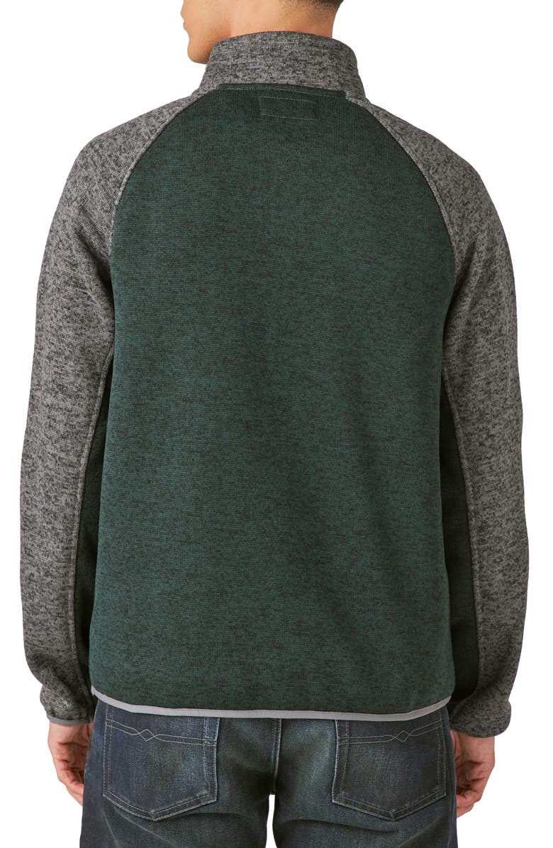 Lucky Brand Colorblock Mock Neck Raglan Pullover, Alternate, color, 