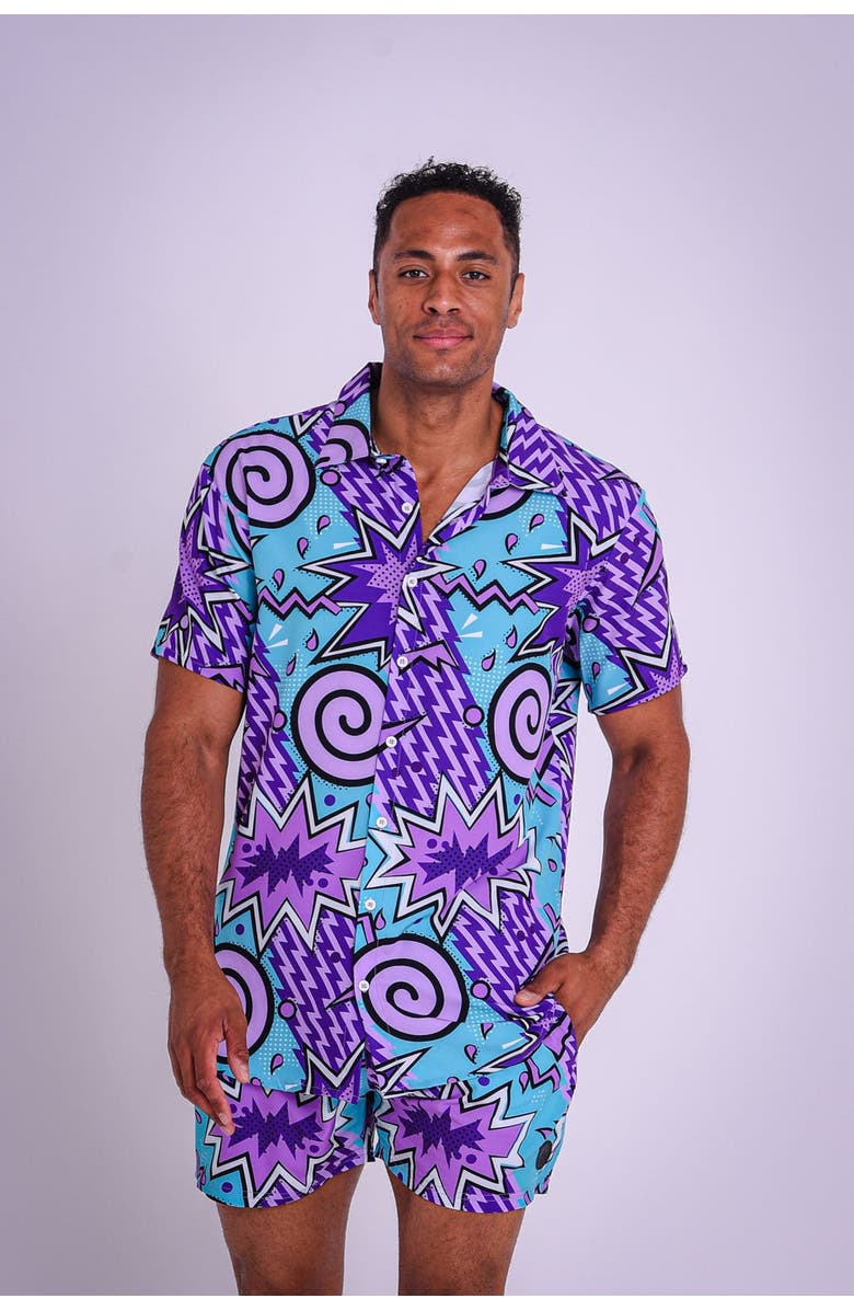 OOSC Fresh Prince Men's Short Sleeve Shirt, Alternate, color, Multi