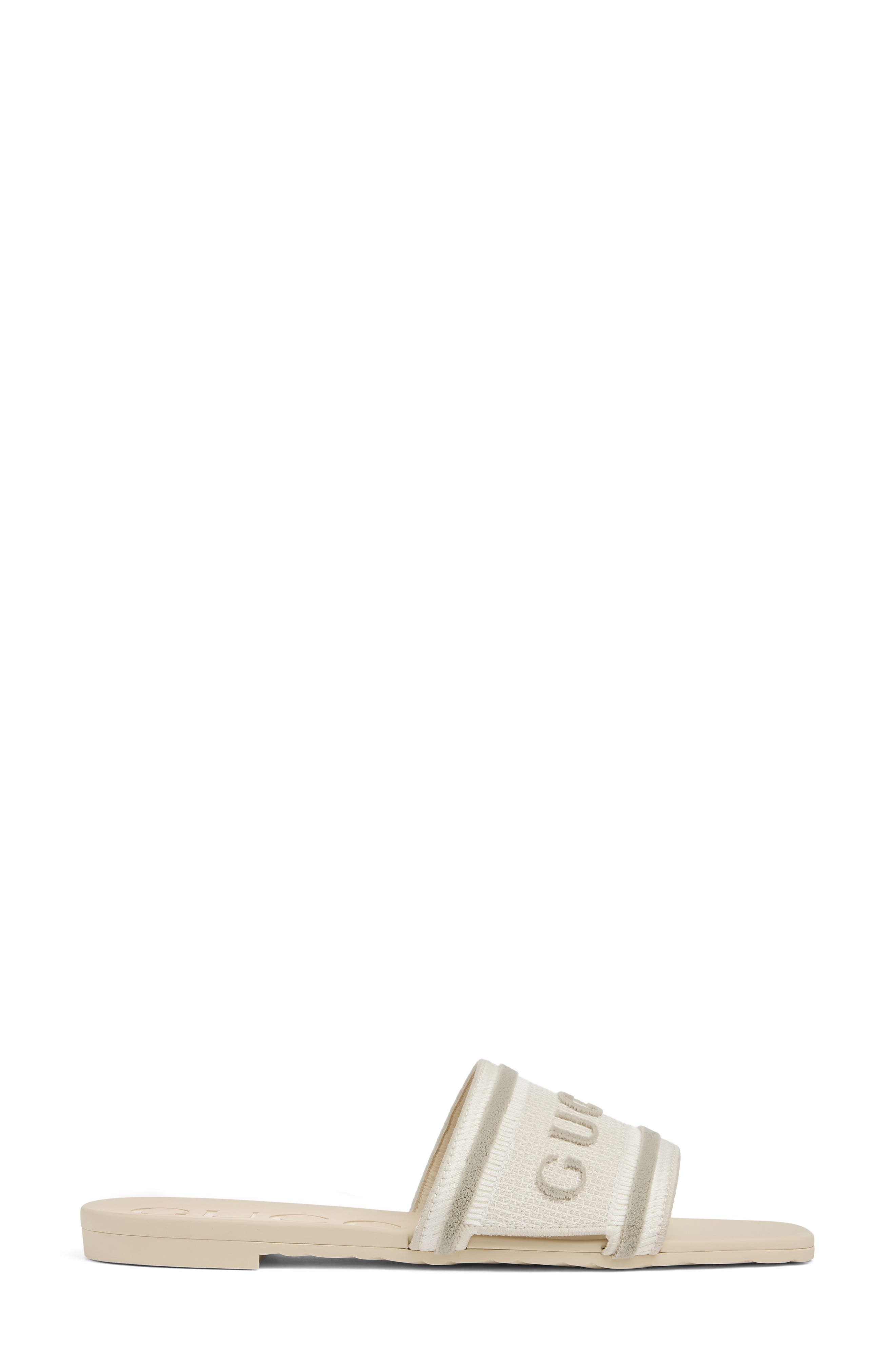 Luna Slide Sandal, Alternate, color, OFF WHITE