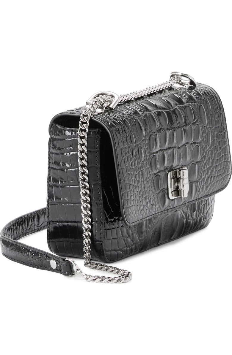 Brahmin Rosa Croc Embossed Leather Convertible Crossbody Bag, Alternate, color,