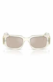 Prada 49mm Small Rectangular Sunglasses