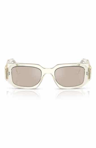 Prada 49mm Small Rectangular Sunglasses