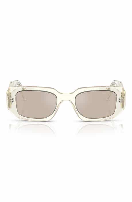 Prada 49mm Small Rectangular Sunglasses