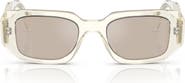 Prada 49mm Small Rectangular Sunglasses