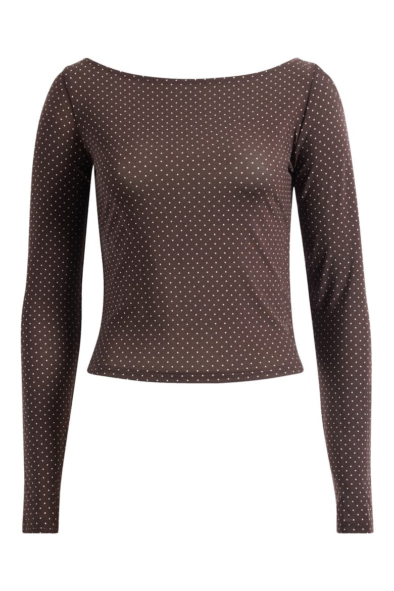 Wiley Ballet Neck Top, Alternate, color, PIN DOT