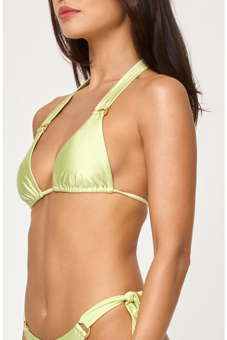 Brielle Bikini Top, Alternate, color, HONEYDEW