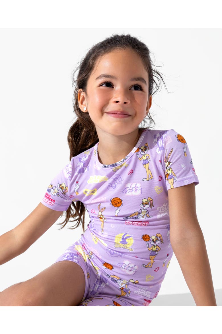 Lola Bunny Kids 2-Piece Short Sleeve & Shorts Pajama Set, Alternate, color, Lola Bunny