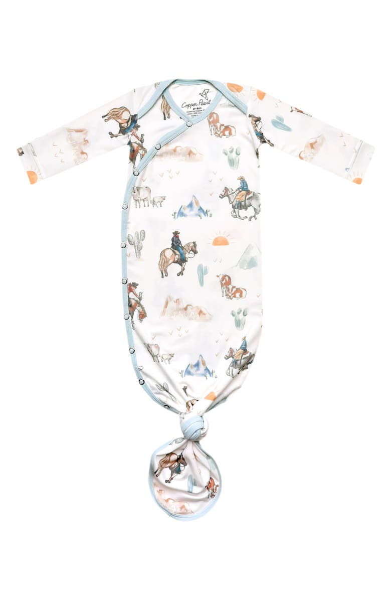 Copper Pearl Boone Knotted Gown, Main, color, Boone