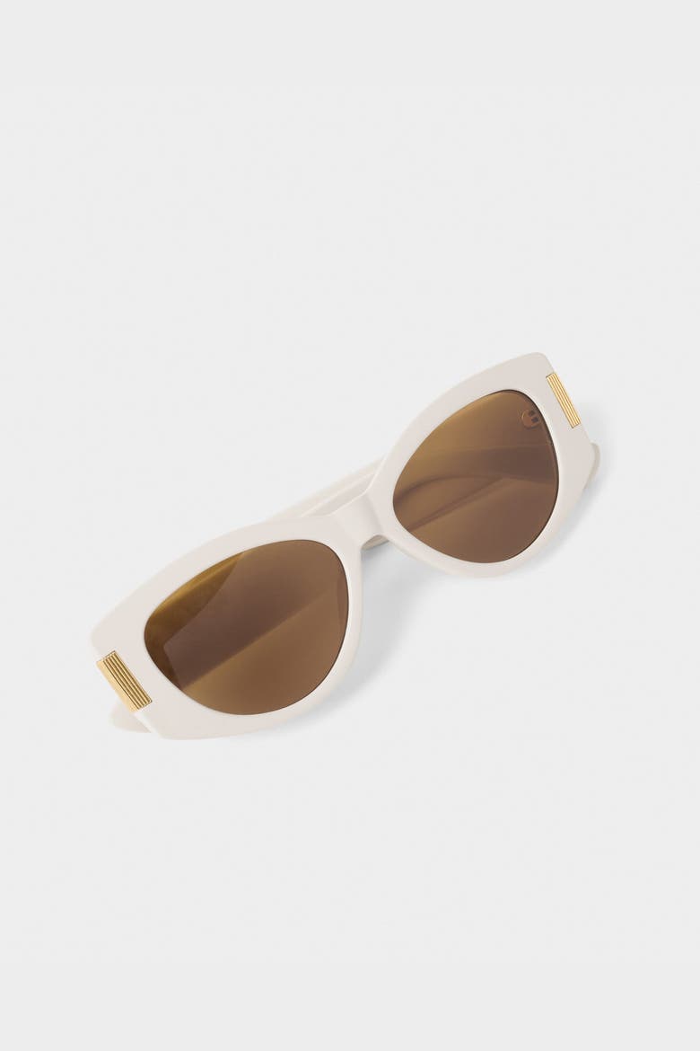 Rimini Sunglasses in Off White, Alternate, color, Off-White