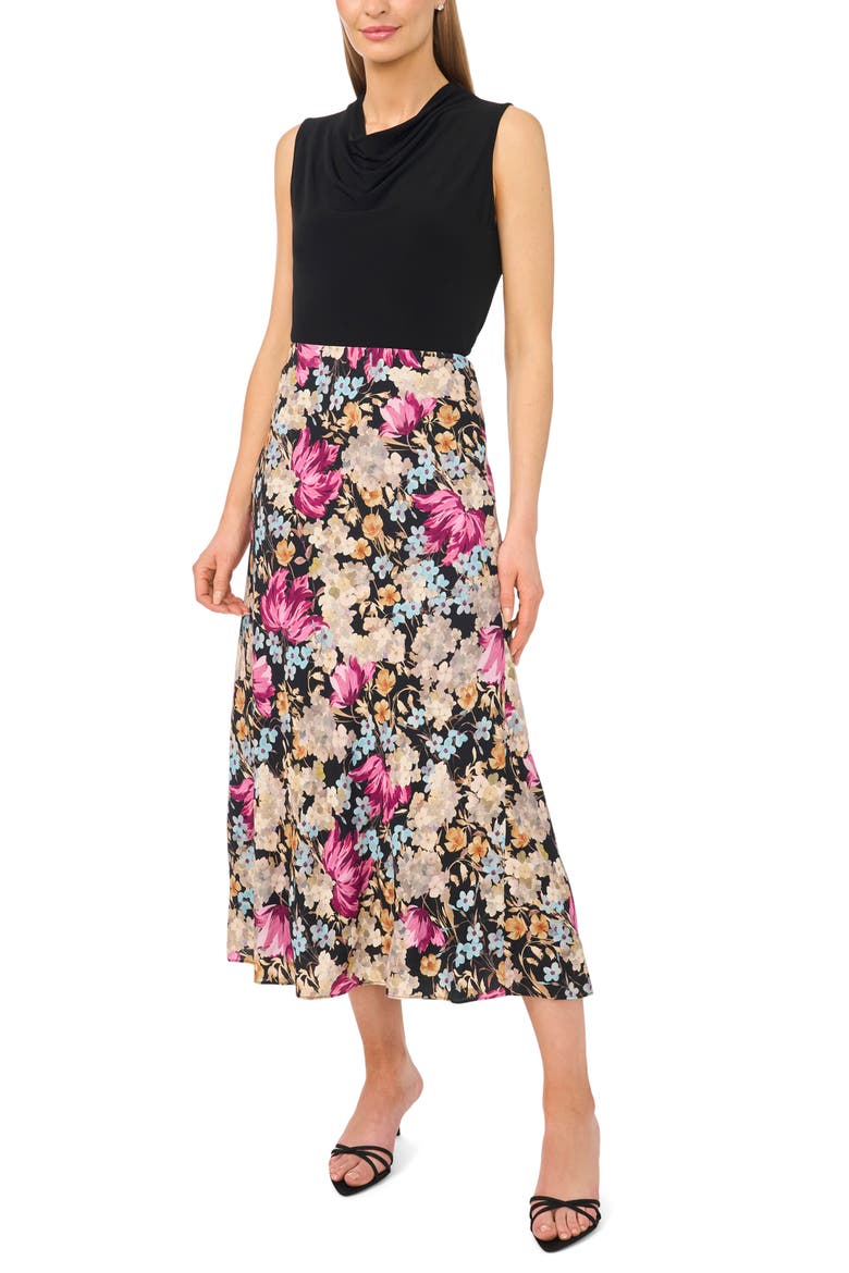 Pull On Midi Skirt, Alternate, color, RICH BLACK 060