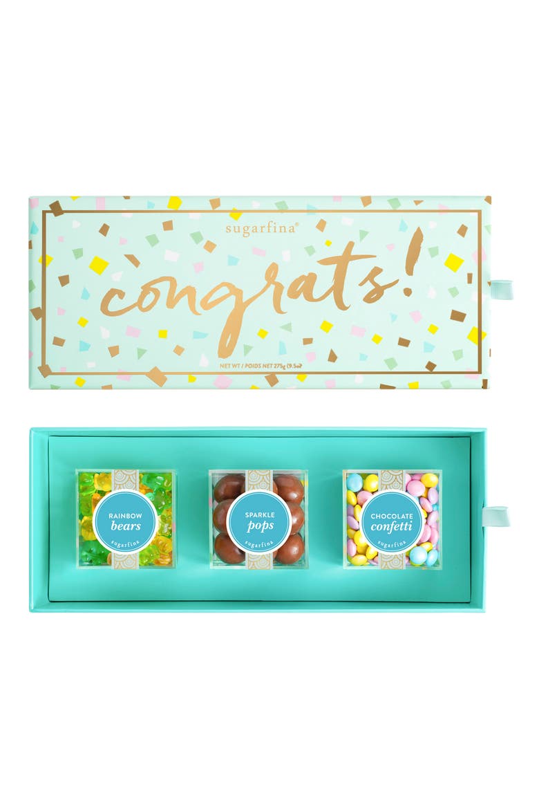 Congrats 3-Piece Candy Bento Box, Main, color, NO COLOR