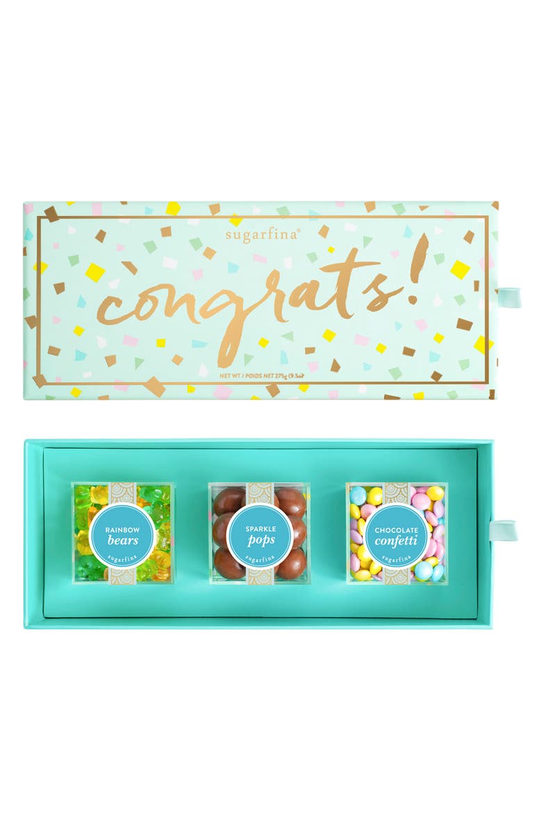 sugarfina Congrats 3-Piece Candy Bento Box, Main, color,