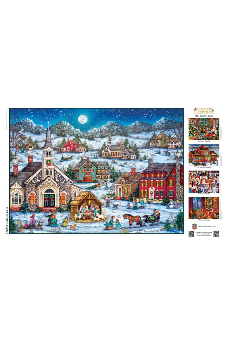 Peace on Earth 1000 Piece Jigsaw Puzzle, Alternate, color, Multicolor