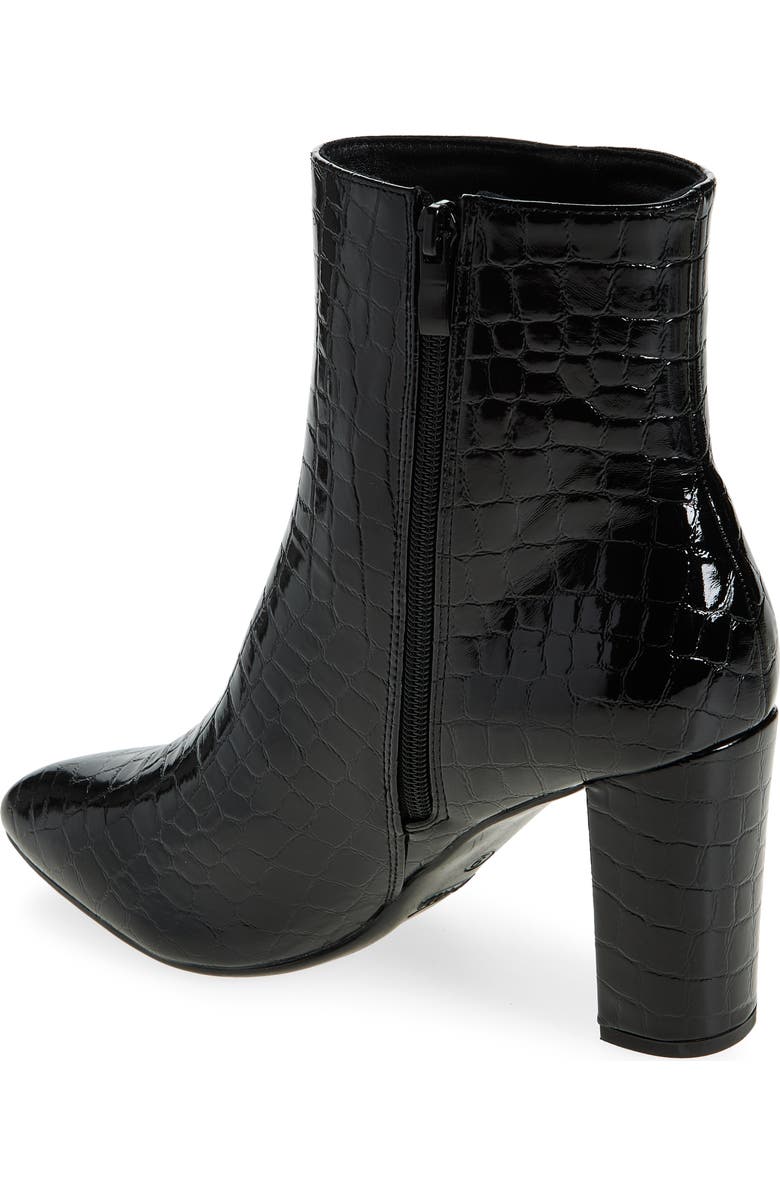 TOP GUY SHOES Martha Croc Embossed Bootie, Alternate, color,