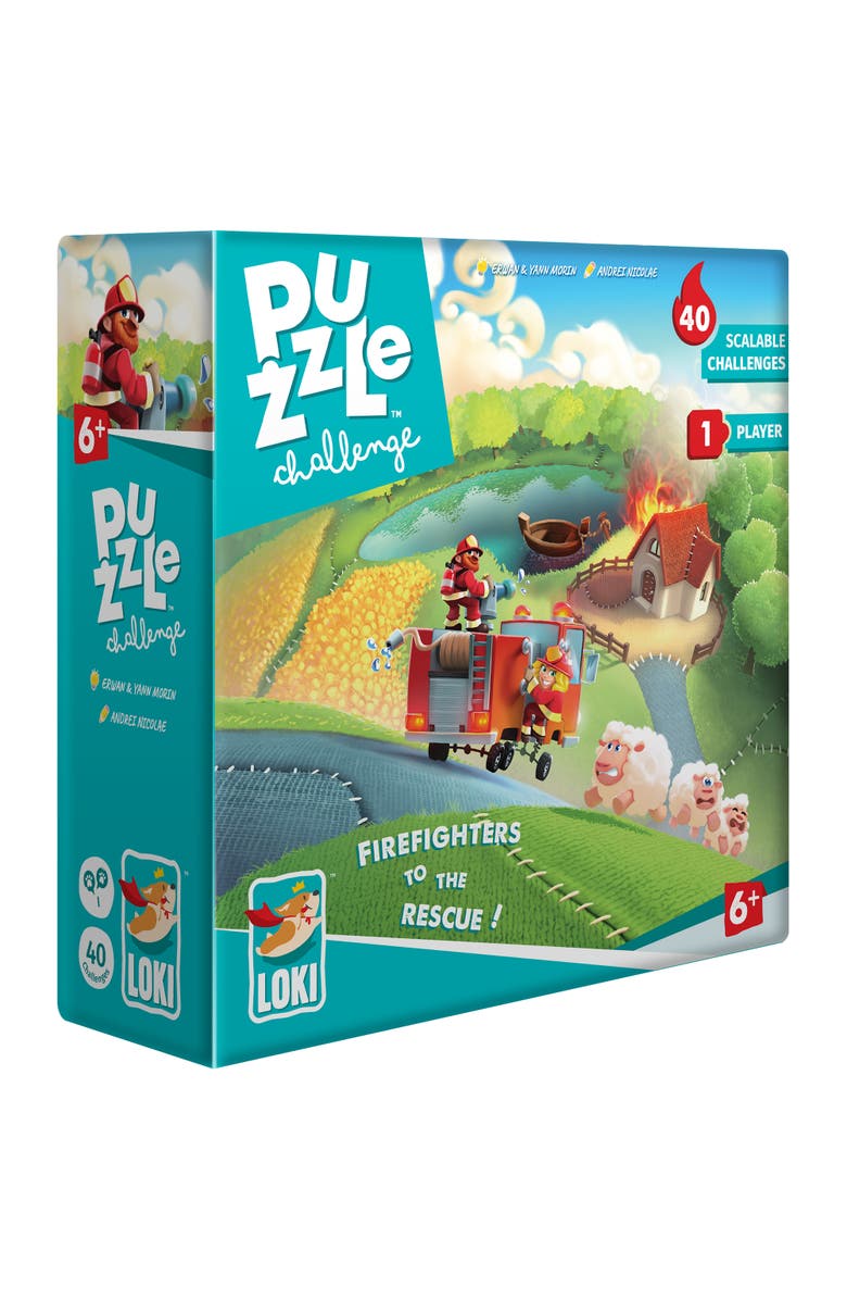 LOKI Puzzle Challenge Firefighters To The Rescue! Children's Game, 1 Player, Main, color, 