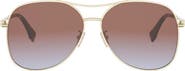 Fendi graphy 61mm Gradient Pilot Sunglasses