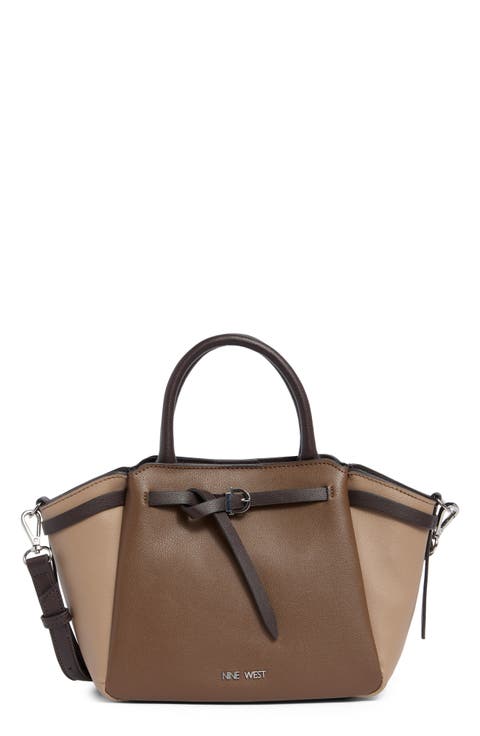 Nerina Faux Leather Satchel