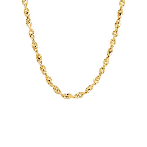 Solid Thick Link Chain Necklace