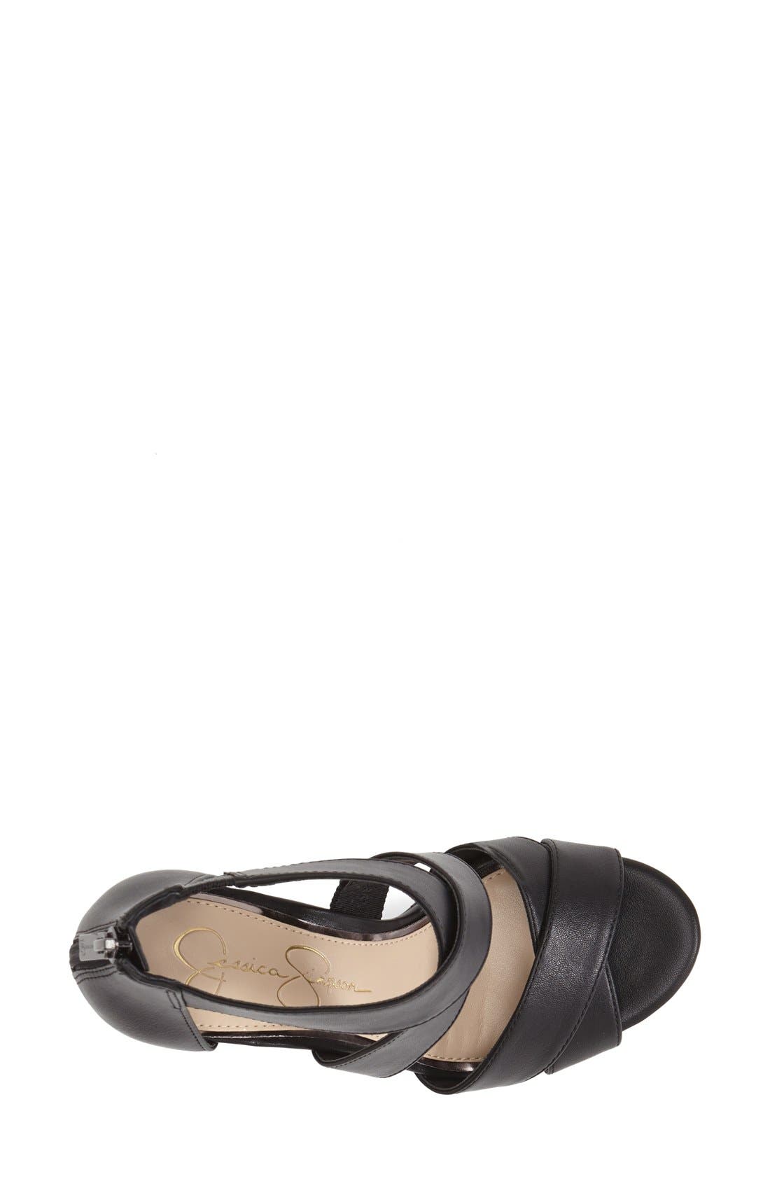 Jessica Simpson 'Jadyn' Strappy Wedge Sandal, Alternate, color, 