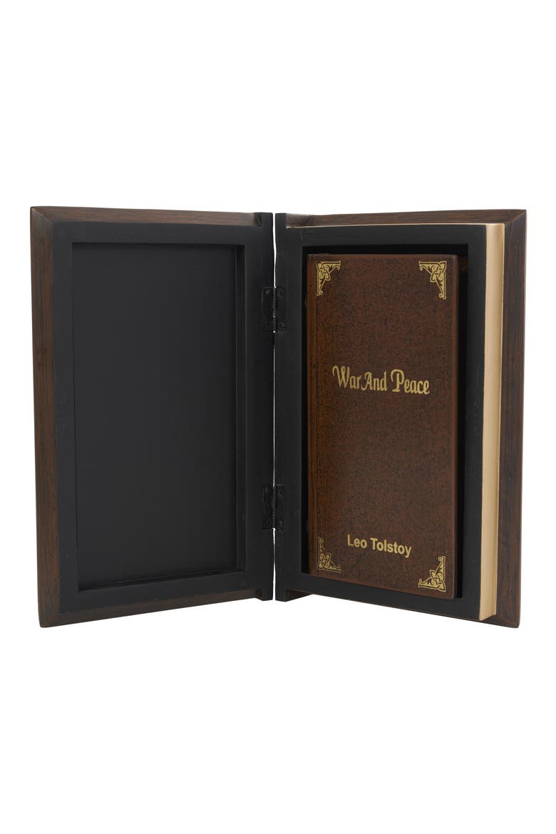 Set of 3 War & Peace Decorative Keepsake Boxes, Alternate, color, BROWN
