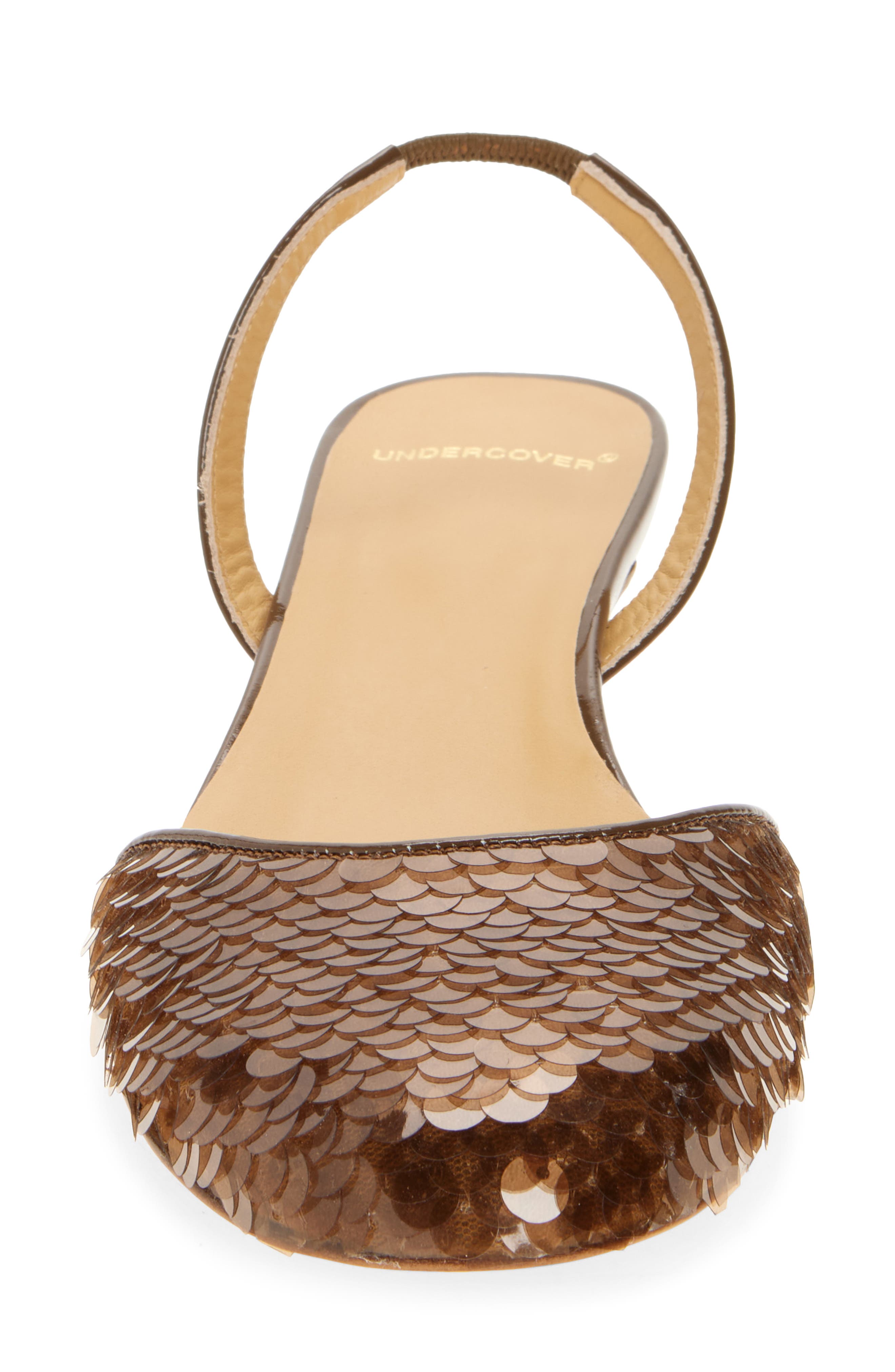 Undercover Paillette Slingback Pump, Alternate, color, Brown