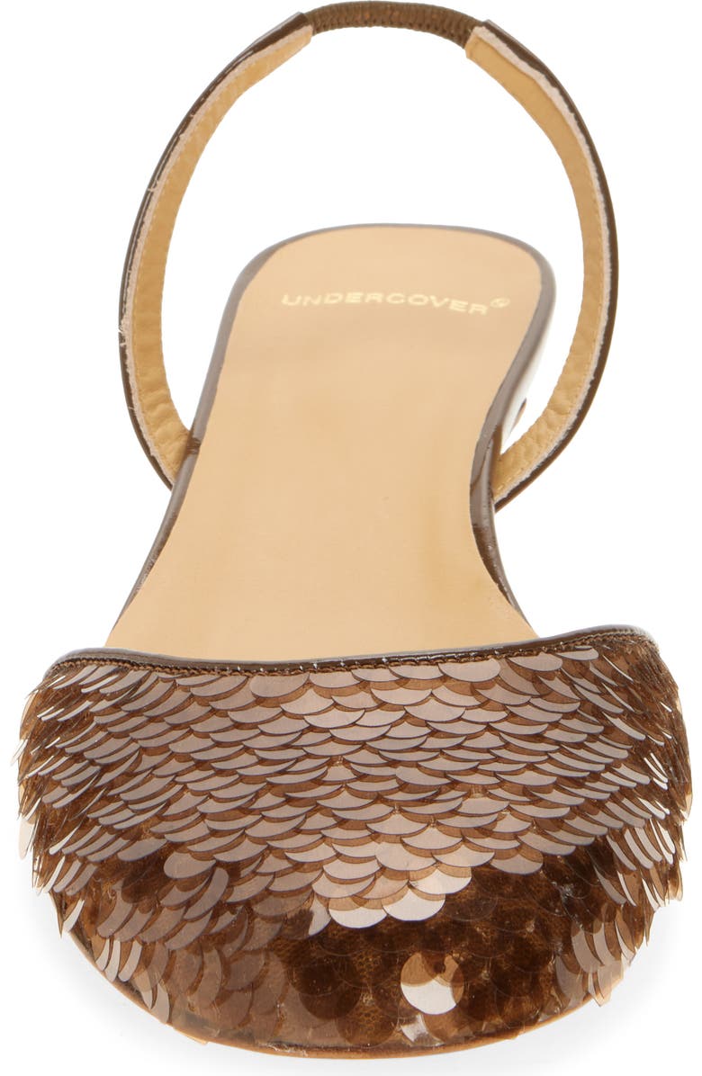Undercover Paillette Slingback Pump, Alternate, color, Brown
