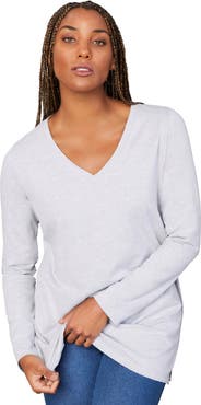 June + Vie Long Sleeve V Neck One + Only Tunic