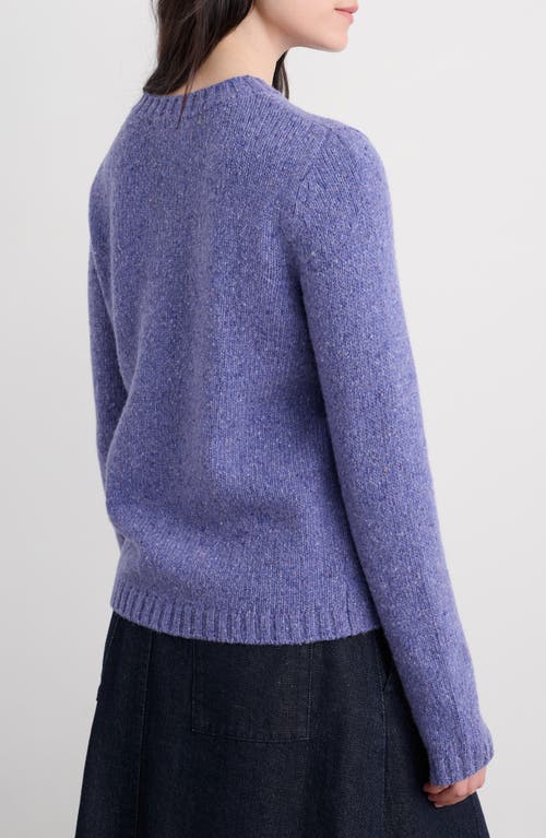 Seasalt Cornwall Dawson Pick Merino Wool Blend Crewneck Sweater In Purple