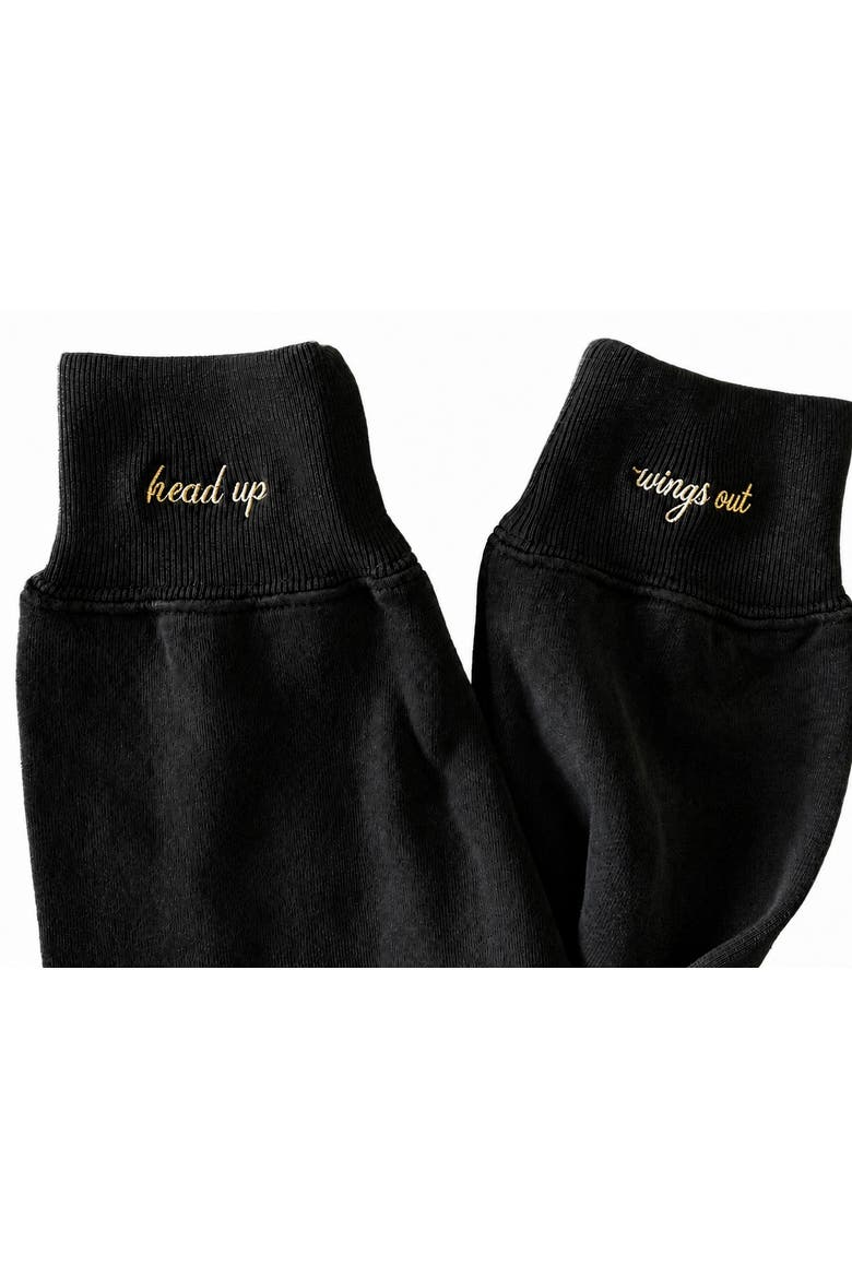 Head Up Wings Out Sweatshirt + Manifestation Kit, Alternate, color, Faded Black