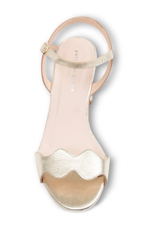 Patricia Green Palm Beach Sandal In Gold Leather