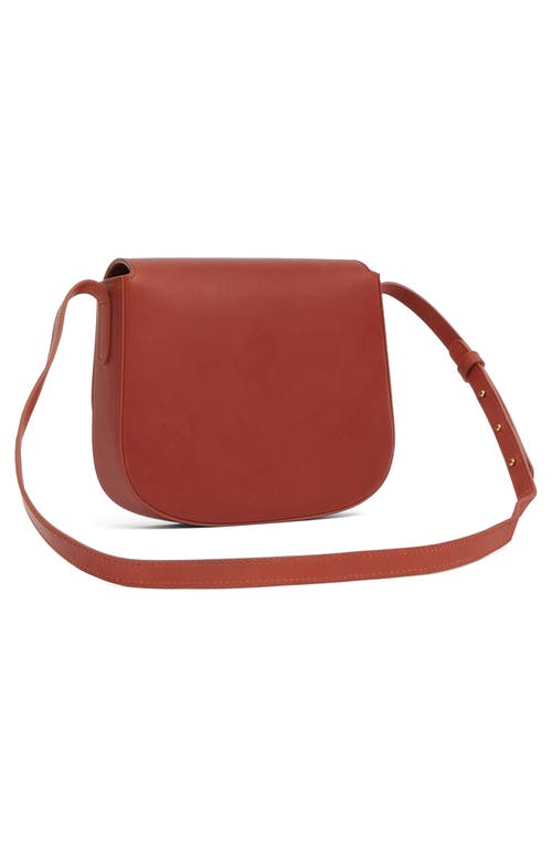 Mansur Gavriel Classic Leather Crossbody Bag In Brown
