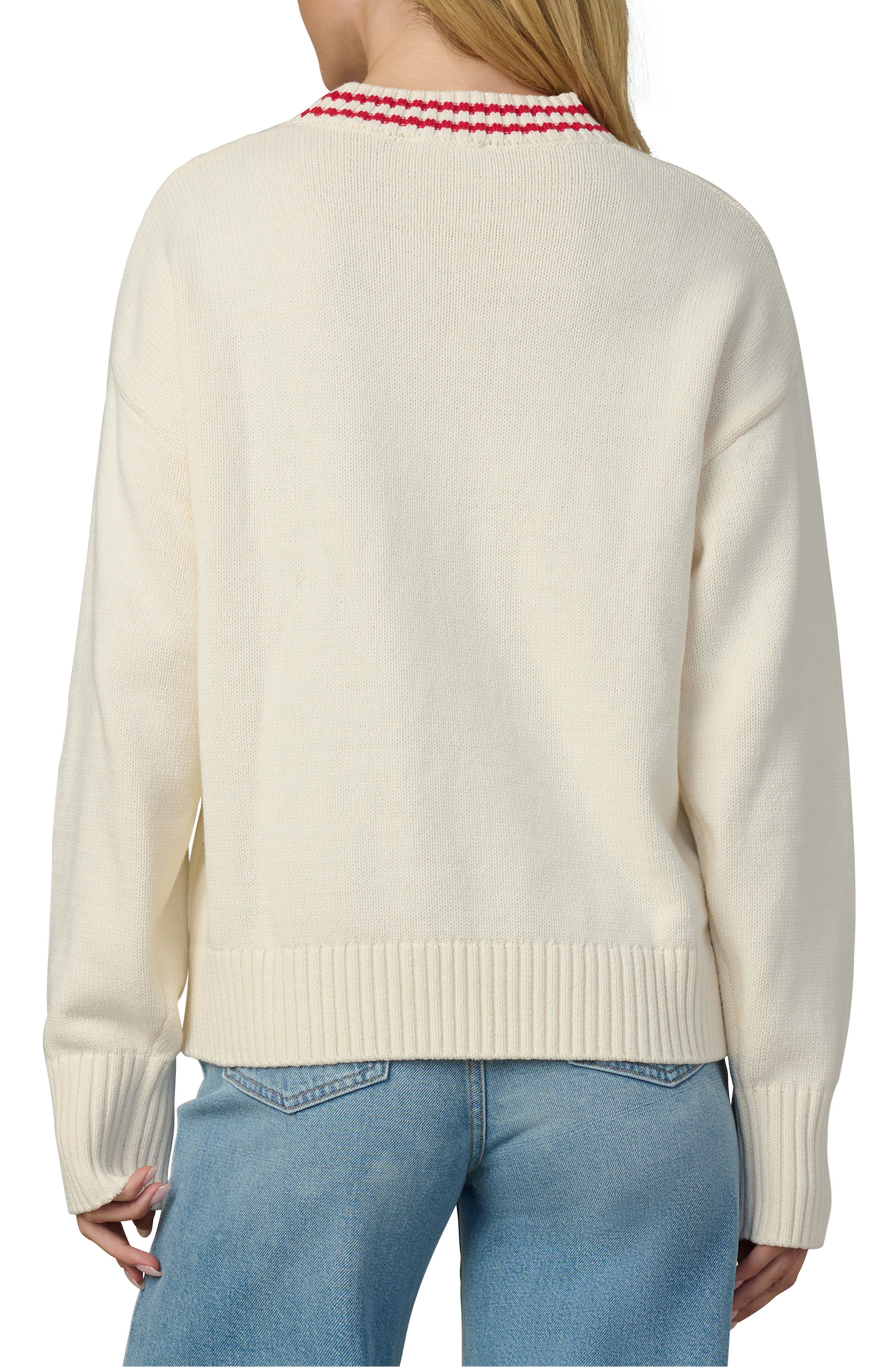 Benson Tipped Crewneck Sweater - image 2